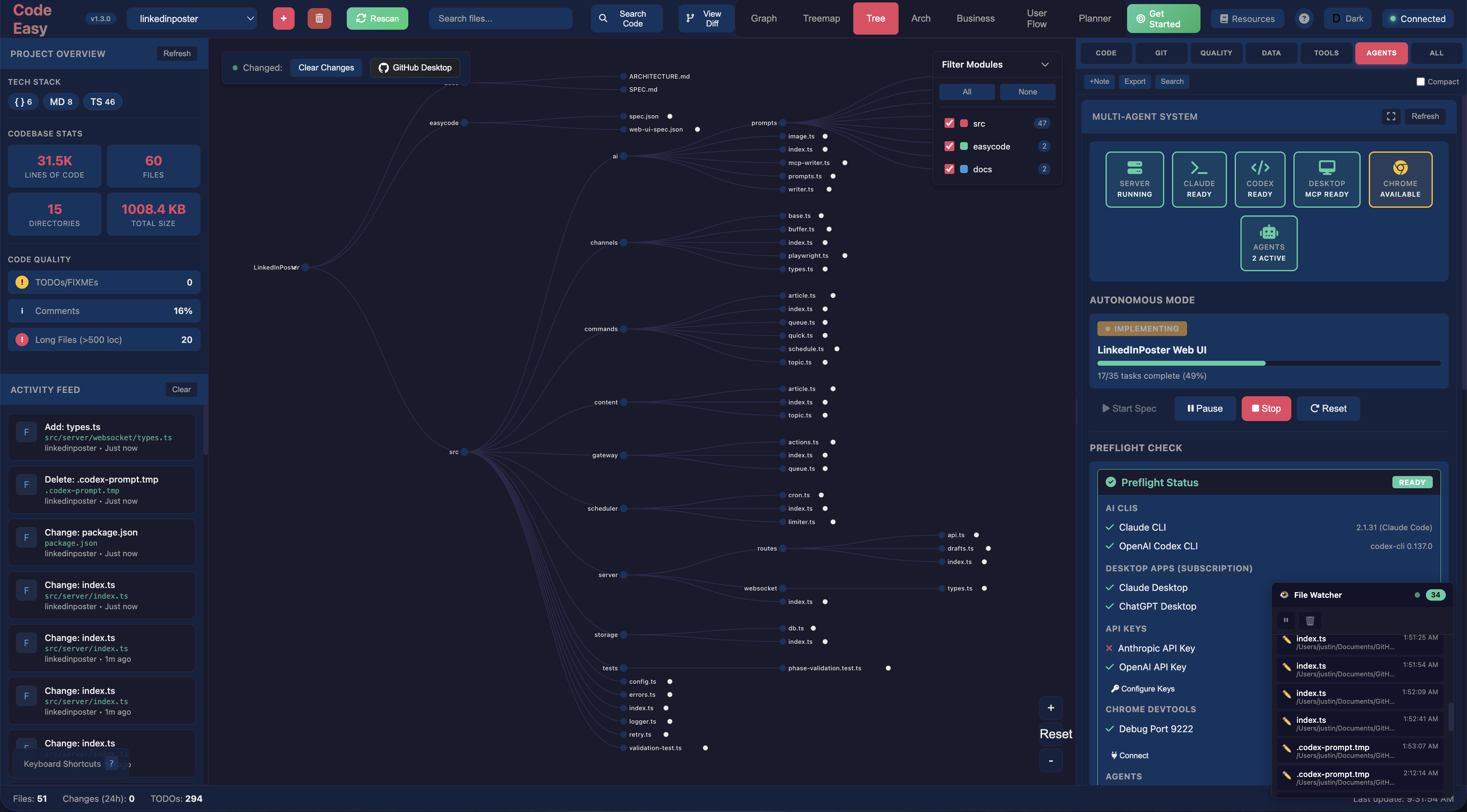 Autonomous coding mode - agents working together